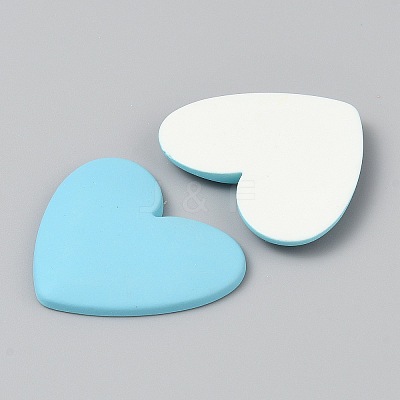 Opaque Resin Cabochons RESI-WH0041-03F-1