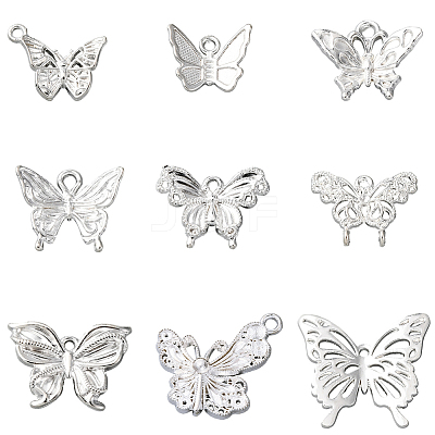 54Pcs 9 Styles Alloy Pendants FIND-SC0017-51-1