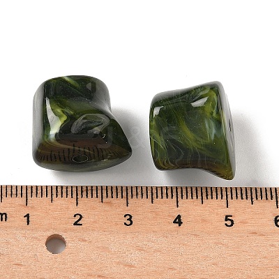Acrylic Imitation Gemstone Beads MACR-K359-67B-1