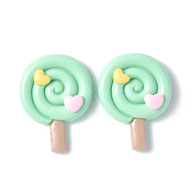 Opaque Resin Cabochons CRES-P023-03B-1