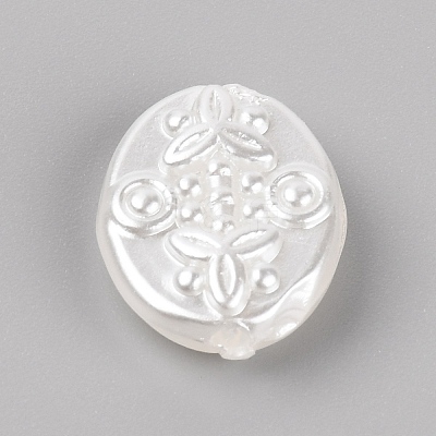 Opaque Acrylic Beads LS-OACR-WH0026-11-1