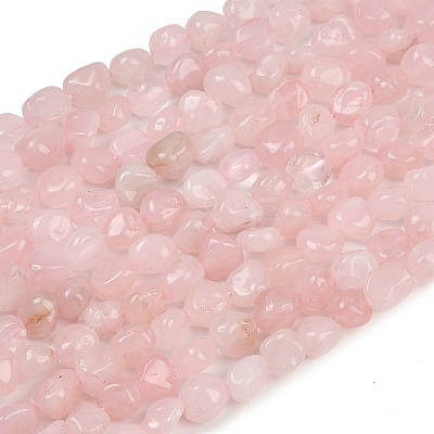 Natural Madagascar Rose Quartz Beads Strands G-Q060-E21-02-1