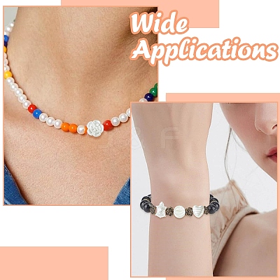 300Pcs 6 Styles Plastic Imitation Pearl Beads OACR-CJ0002-46-1