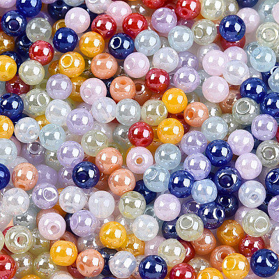 Transparent Colours Luster Glass Seed Beads SEED-N007-10-1