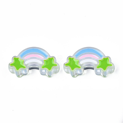 Transparent Acrylic Beads TACR-S117-15-1