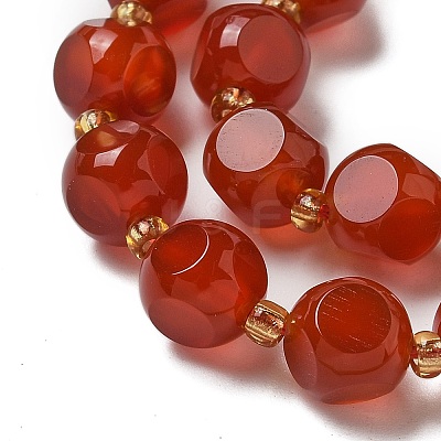 Natural Carnelian(Dyed & Heated) Beads Strands G-K387-A12-02-1