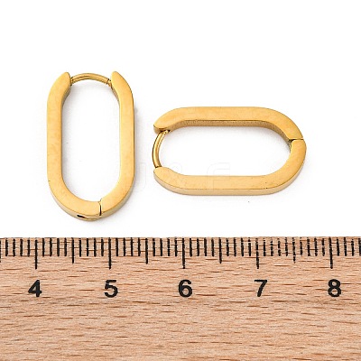 PVD Vacuum Plating 304 Stainless Steel Huggie Hoop Earrings STAS-S103-21G-1
