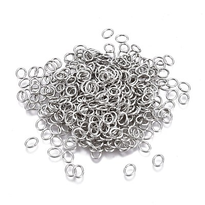 Tarnish Resistant 304 Stainless Steel Open Jump Rings STAS-F250-11P-K-1