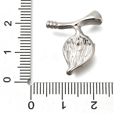 Rack Plating Brass With Rhinestone Findings KK-S402-02P-1