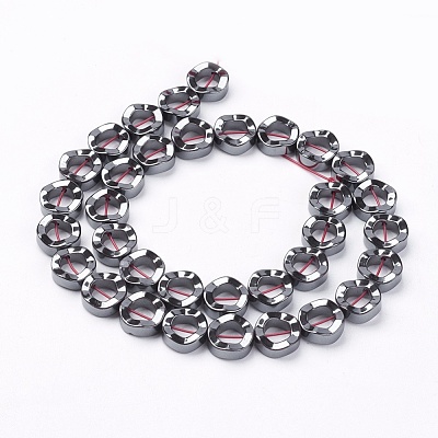Non-Magnetic Synthetic Hematite Beads Strands X-G-Q895-9-1
