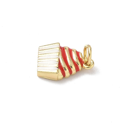 Brass Enamel Pendants KK-B155-05G-03-1