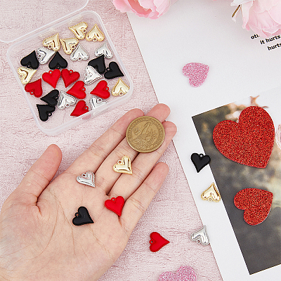 32Pcs 4 Colors Alloy Charms FIND-FH0008-24-1