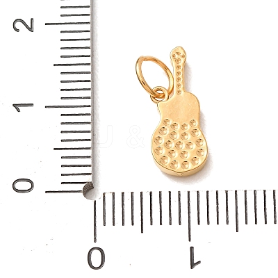 304 Stainless Steel Micro Pave Clear Cubic Zirconia Charms CU-CBAB6EC-21G-1