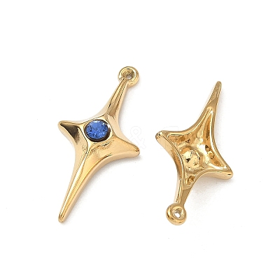 304 Stainless Steel Rhinestone Pendants X-STAS-L308-04B-G-1