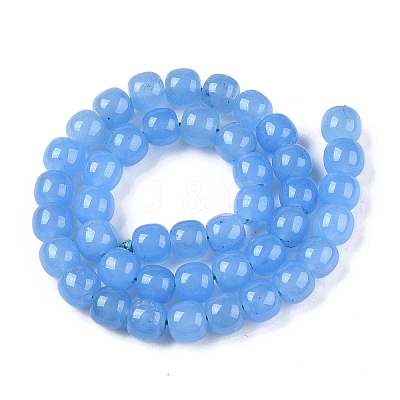 Dyed Natural White Jade Beads Strands G-T138-S11-1