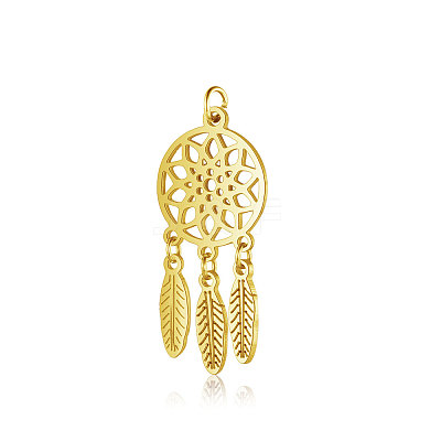 304 Stainless Steel Pendants STAS-T036-T507G-1