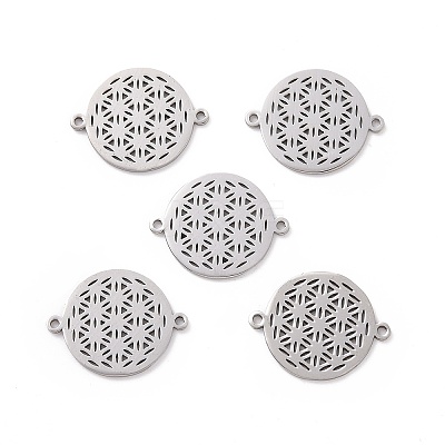 Non-Tarnish 201 Stainless Steel Sacred Geometric Links STAS-S105-JN900-1