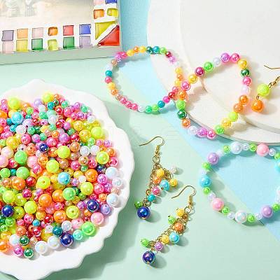 140G Opaque Acrylic Beads OACR-SZ0001-71-1