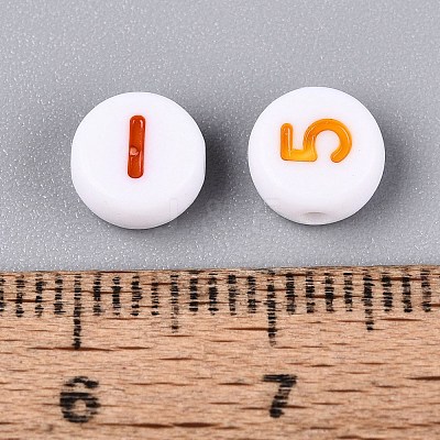 Opaque Acrylic Beads SACR-Q001-12D-1