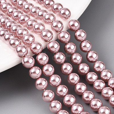 Glass Pearl Beads Strands HY-G002-01C-14-1