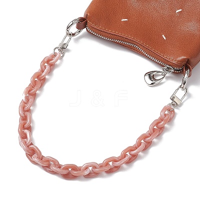 4Pcs 4 Colors Acrylic Cable Chain Purse Decorative Chains AJEW-BA00178-1