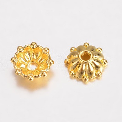 Alloy Bead Caps X-PALLOY-D348-09G-1