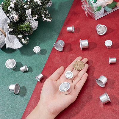 40Pcs 2 Styles Aluminum Candle Cup FIND-PH0004-52-1