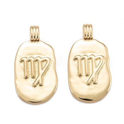 Brass Pendants KK-O140-20G-1