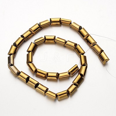 Electroplate Non-magnetic Synthetic Hematite Beads Strands G-F300-02-03-1