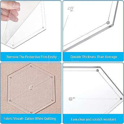 Acrylic Transparent Pressure Plate DIY-BC0001-51-1