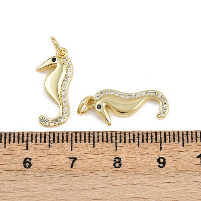 Brass Micro Pave Cubic Zirconia Pendants KK-A269-04B-G-1