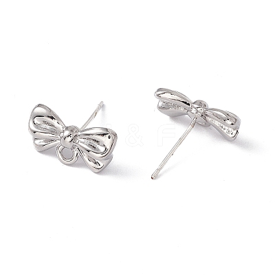 Rack Plating Alloy Stud Earring Findings FIND-I030-13P-1
