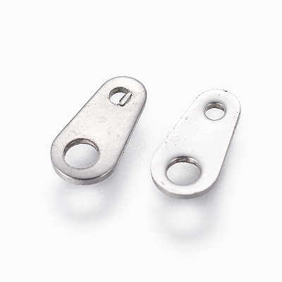 Tarnish Resistant 201 Stainless Steel Chain Tabs STAS-L234-010P-1