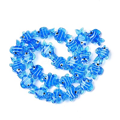 Handmade Lampwork Beads Strands LAMP-N024-35C-1