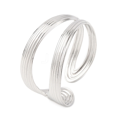 304 Stainless Steel Cuff Bangles for Women BJEW-B150-02P-1