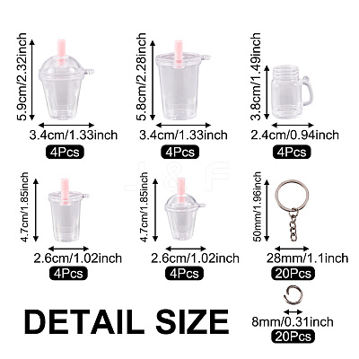 DIY Keychain Making Kits DIY-KS0001-14-1