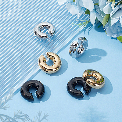 C-Shaped 304 Stainless Steel Cuff Earrings EJEW-WH0519-26G-1