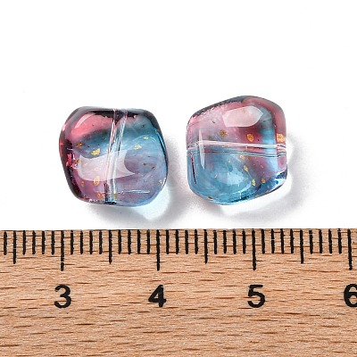 Baking Paint Transparent Glass Beads X1-DGLA-C004-02B-1