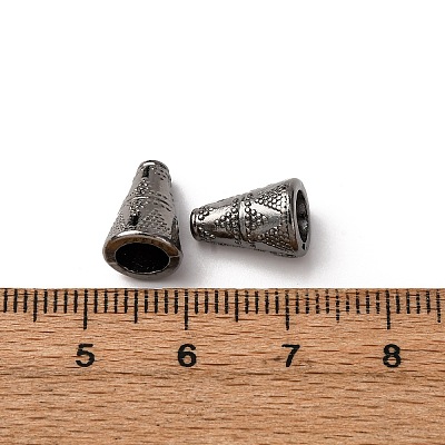 Tibetan Style Cone Alloy Bead Caps TIBE-Q044-13B-RS-1