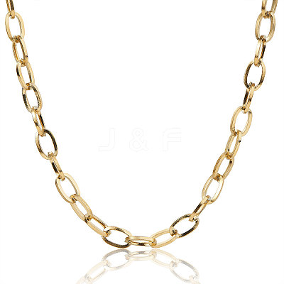 PVD Vacuum Plating 304 Stainless Steel Cable Chains CHS-CJ0001-15G-1