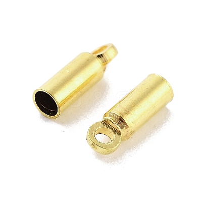 Rack Plating Brass Cord Ends KK-P274-01A-G-1