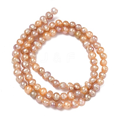 Natural Cultured Freshwater Pearl Beads Strands PEAR-L034-09B-1