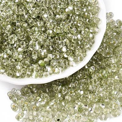 Baking Paint Transparent Glass Seed Beads SEED-N006-05I-1