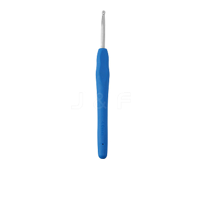 TPR Handle Aluminum Crochet Hook Needles TOOL-K016-05E-1