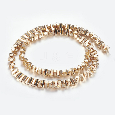 Non-magnetic Synthetic Hematite Beads Strands G-P338-24A-3x6mm-KCG-1
