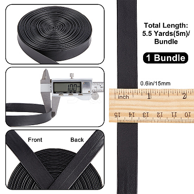 Soft Flat Imitation Leather Cord LC-WH0006-02C-01-1