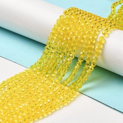 Transparent Glass Beads Strands LS-EGLA-A035-T4mm-D03-1