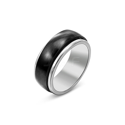 Rotatable 304 Stainless Steel Finger Rings FS-WGF1F3F-04-1