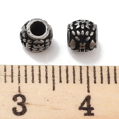 Column 304 Stainless Steel Beads STAS-M057-49B-AS-1