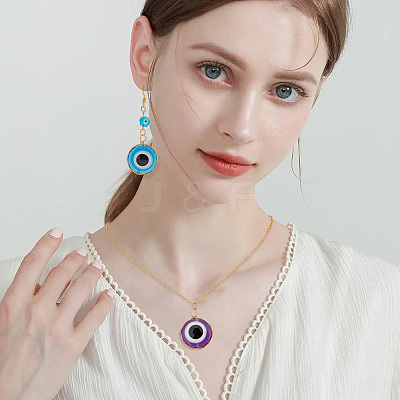 30Pcs Transparent Evil Eye Resin Pendants FIND-AR0003-04-1